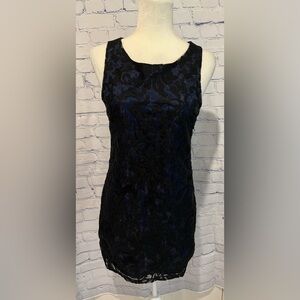Miami black and blue lace dress size small